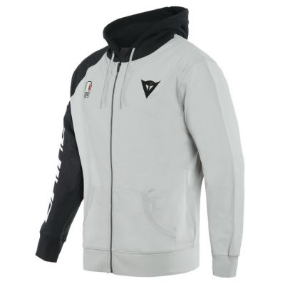 Dainese RACING SERVICE FULL-ZIP HOODIE pánská mikina šedá vel.XS